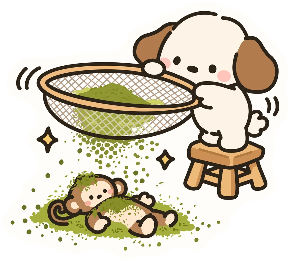 Matcha · Mooki & Tooki sticker, coming soon