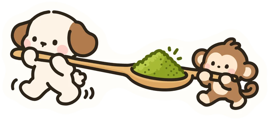 Matcha · Mooki & Tooki sticker, coming soon