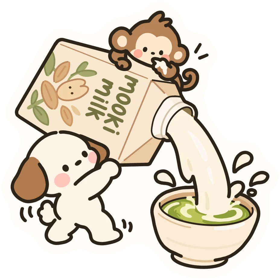 Matcha · Mooki & Tooki sticker, coming soon